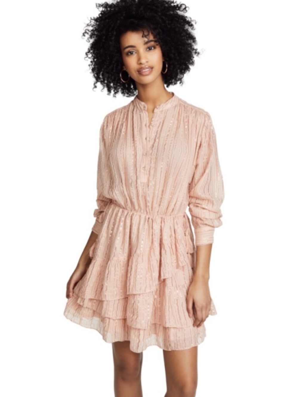 Ulla Johnson Della Metallic Mini Dress